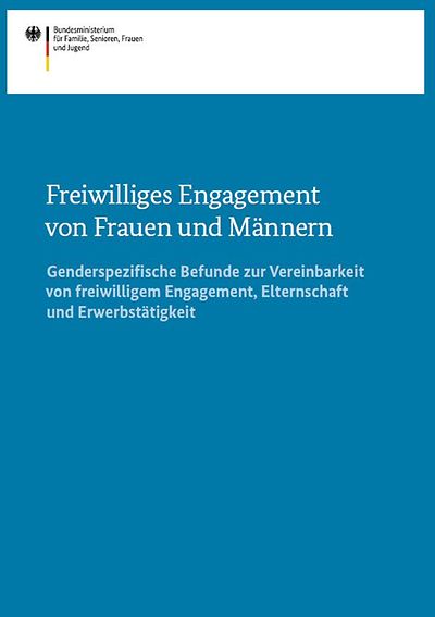 Titelseite Freiwilliges Engagement von Frauen und Männern