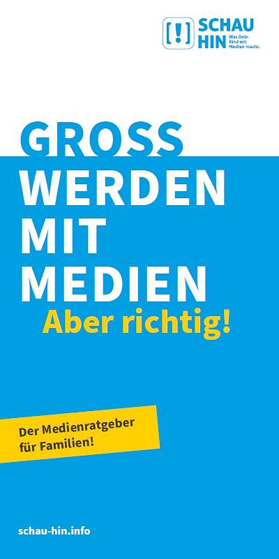 Titelseite Flyer Gross werden mit Medien - Aber richtig!