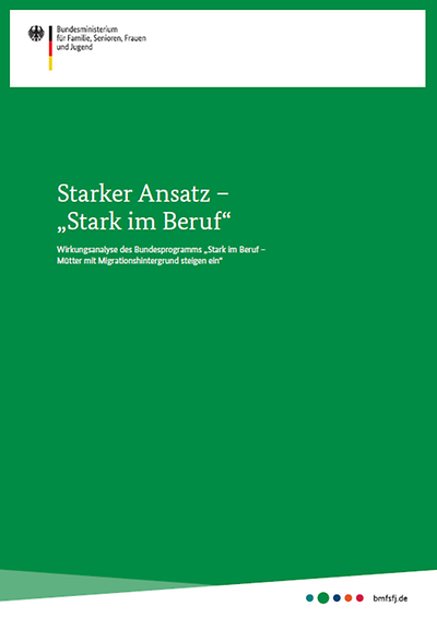 Titelseite der Broschüre Starker Ansatz - Stark im Beruf