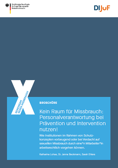 Titelseite: Kein Raum für Missbrauch: Personalverantwortung bei Prävention und Intervention nutzen!