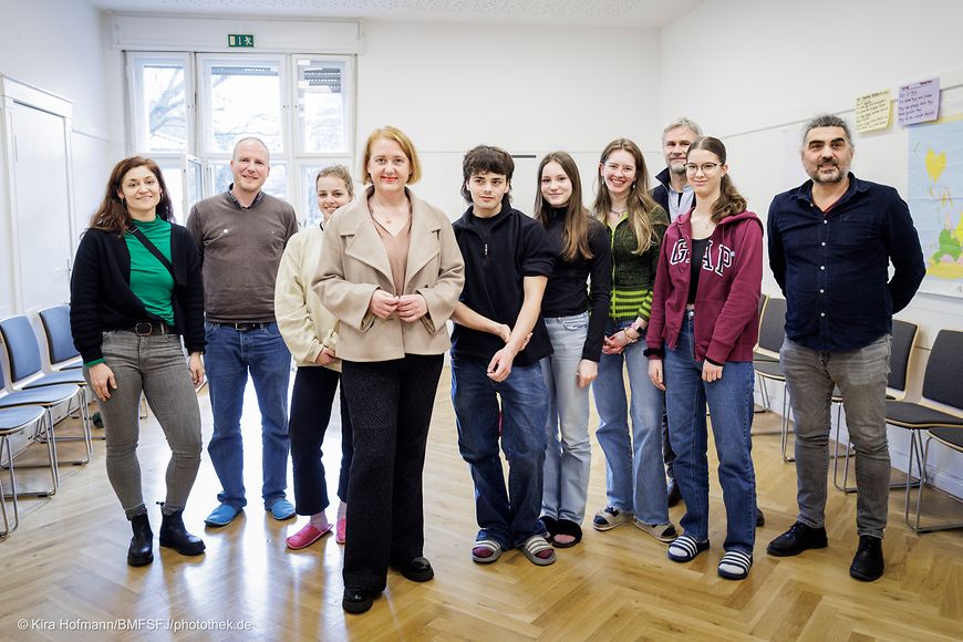 Gruppenfoto mit Lisa Paus