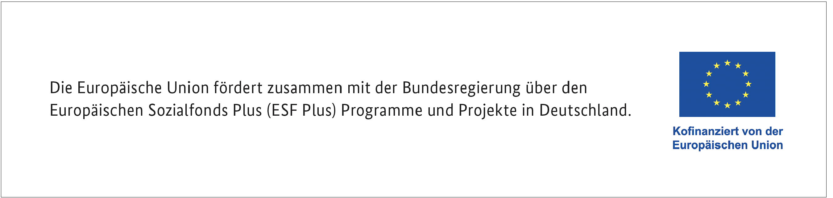 Die EU fördert zusammen mit der Bundesregierung über den Europäischen Sozialfonds Plus Programme und Projekte in Deutschland