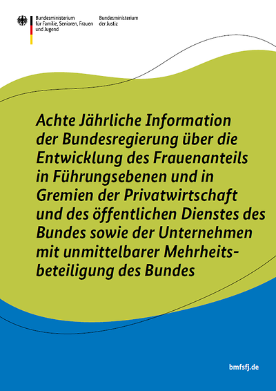 Titelseite der Publikation "Achte Jährliche Information der Bundesregierung"