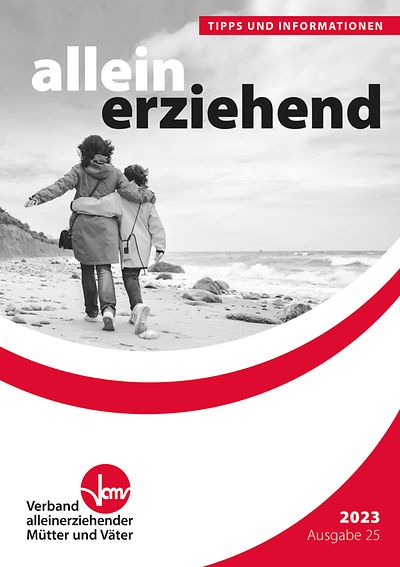 Titelseite der Broschüre "alleinerziehend - Tipps und Informationen"